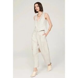 Rosetta Getty Collective Linen Blend Pants